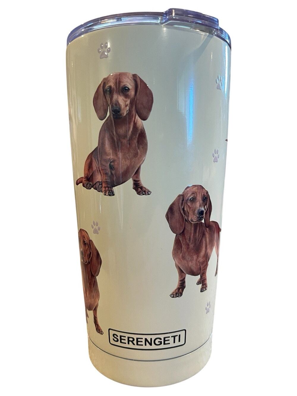 NEW Serengeti 20oz Stainless Steel Tumbler Red Dachshund 3D E&S Pets